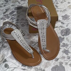 Silver Women's Sugar Sandals XL